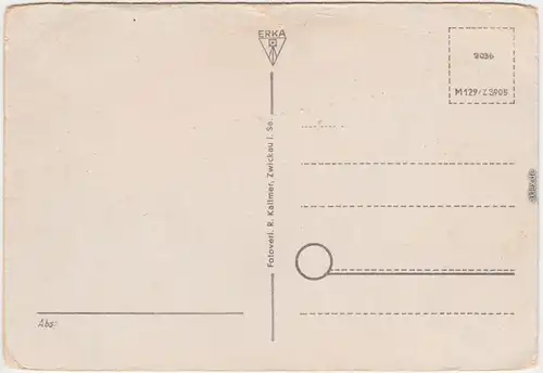 Ansichtskarte Chemnitz Karl-Marx-Stadt Oper und Chemnitzer Hof 1955