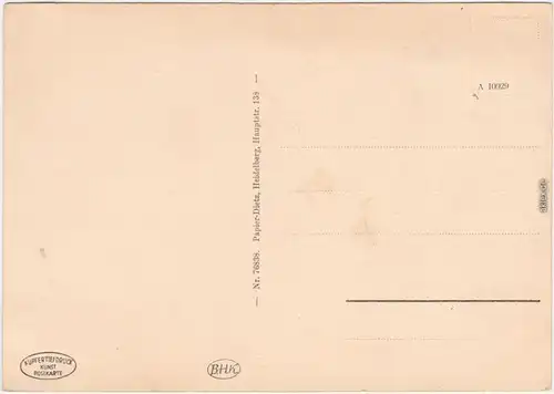 Heidelberg Das große Heidelberger Fass und Zwerg Perkeo 1913