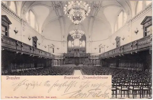 Altstadt Dresden Hospizsaal, Zinzendorfstrasse Bereich Hygienemuseum 1913