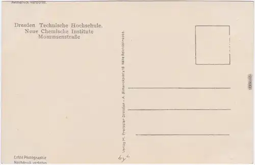 Südvorstadt Dresden Neue Ch Institute Mommsenstraße Technische Universität 1931