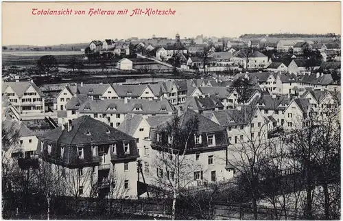 Ansichtskarte Hellerau Dresden Hellerau mit Altklotzsche 1908