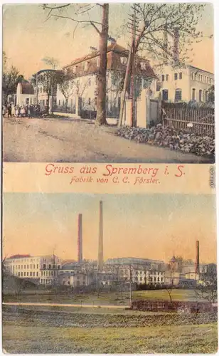 Neusalza Spremberg Nowosólc 2 Bild Fabrik von CC Förster 1913