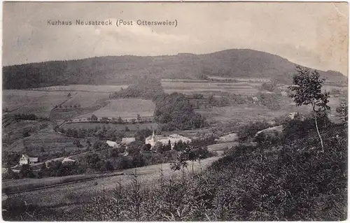 Ottersweier Kurhaus Neusatzeck Ansichtskarte b Rastatt 1909