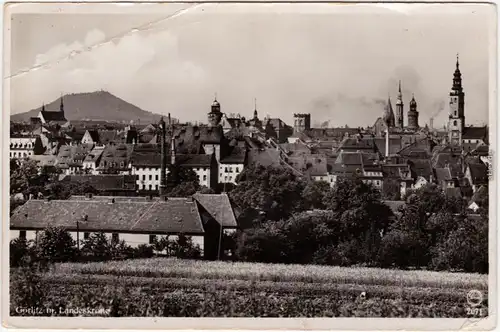 Görlitz Zgorzelec Partie an der Stadt Foto Ansichtskarte  1937