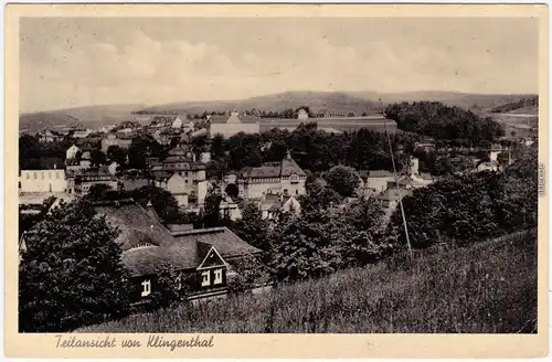 Klingenthal Partie an der Stadt Ansichtskarte 1938