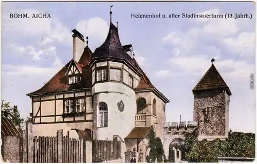 Böhmisch Aicha  Sudeten  Český Dub Helenenhof  b Reichenberg Liberec  1915
