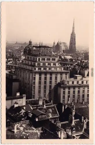 Foto Ansichtskarte Wien Hochhaus  - Panorama 1930