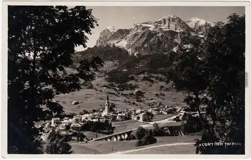 Cortina d´Ampezzo Blick auf die StadtFotokarte b Belluno Venetien 1930
