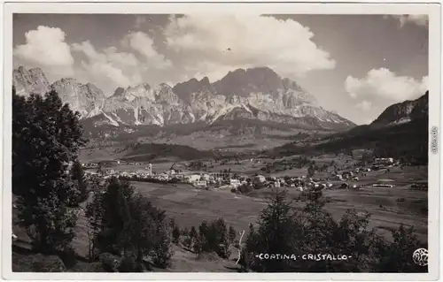 Cortina d´Ampezzo Bick auf die Stadt Fotokarte b Belluno Venetien 1930
