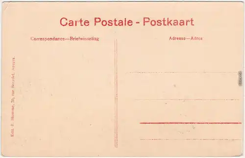 CPA Ansichtskarte Antwerpen Anvers Dampfer am Quai 1914
