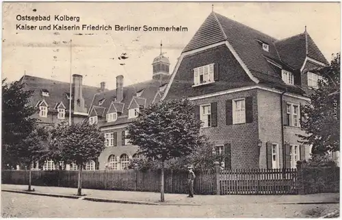 Kolberg Kołobrzeg Berliner Sommerheim Ansichtskarte Pommern pomorskie 1925
