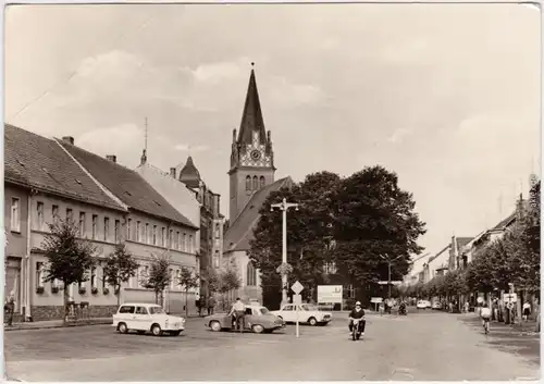 Foto Ansichtskarte  Bad Liebenwerda Maxim Gorki Platz 1971