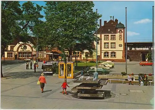 Ansichtskarte Schwerte Bahnhofsvorplatz 1969