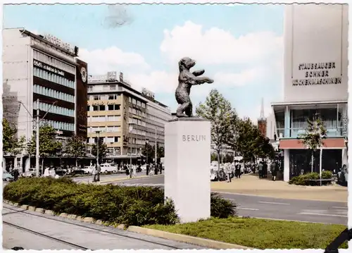 Ansichtskarte Düsseldorf Berliner Allee Ansichtskarte  1965