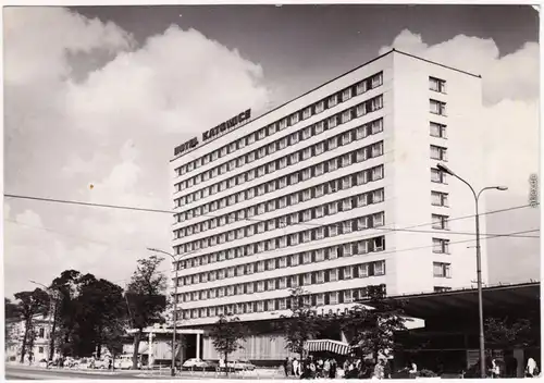 Kattowitz Katowice Hotel Katowice Oberschlesien Ansichtskarte  1966