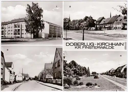 Doberlug-Kirchhain Dobrilugk   Grüner Berg, Hauptstraße, Karl-Marx-Straße 1976