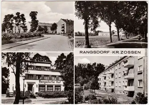 Rangsdorf Wohnhäuser, Rangsdorfer Hof Foto Ansichtskarte b Berlin 1974