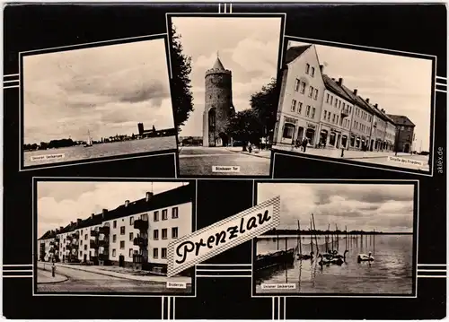 Prenzlau Unterer Ueckersee, Blindower Tor, Brüderstr., Straße des Friedens 1967