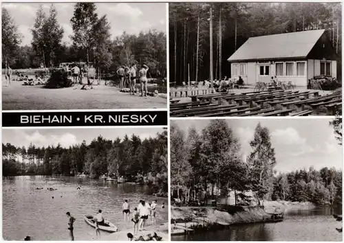 Biehain Horka (Oberlausitz) Freibad und Zeltplatz  Waldklause b Görlitz  1976