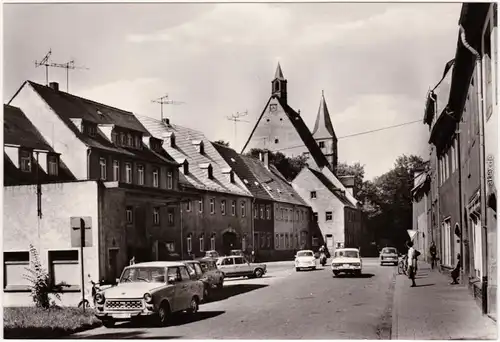 Foto Ansichtskarte Geithain Nikolaistraße 1985