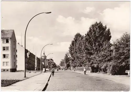 Foto Ansichtskarte Forst (Lausitz) Baršć Berliner Straße 1969