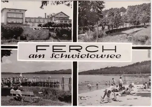 Foto Ansichtskarte  Ferch Schwielowsee Strand und Umland 1971