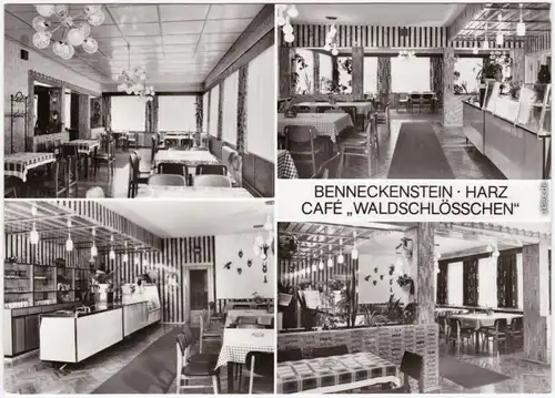 Benneckenstein Café Waldschlösschen Fotokarte Harz b Halberstadt 1982