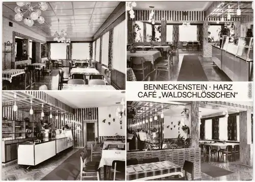 Benneckenstein Cafe Waldschlösschen Foto Ansichtskarte  1982