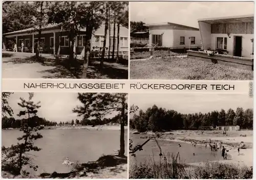 Foto Ansichtskarte Rückersdorf Naherholungsgebiet Rückersdorfer Teich 1975