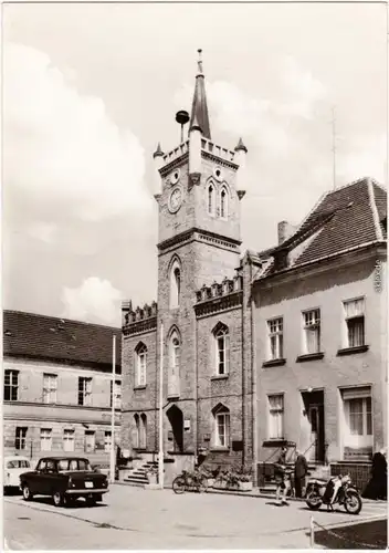 Drebkau Rathaus Foto Ansichtskarte 1981