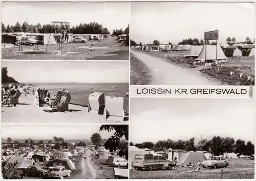 Foto Ansichtskarte Loissin Greifswald Loissin, Meer-Strandbad 1983