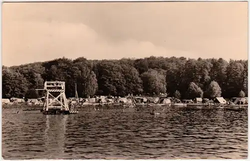 Foto Ansichtskarte Schorfheide Zeltplatz "Süßer Winkel" 1964