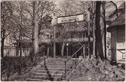 Foto Ansichtskarte Löbau HO-Gaststätte Berghotel Honigbrunnen 1962