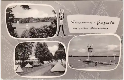 Foto Ansichtkarte Goyatz Schwielochsee Ferienparadies Goyatz 1965