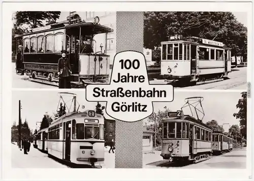 Görlitz Zgorzelec 100 Jahre Straßenbahn verschiedene Modelle 1982 