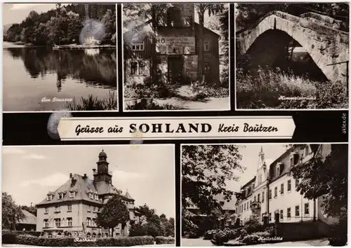 Sohland (Spree) Załom Am Stausee, Himmelsbrücke, Heilstätte, Rathaus 1969 