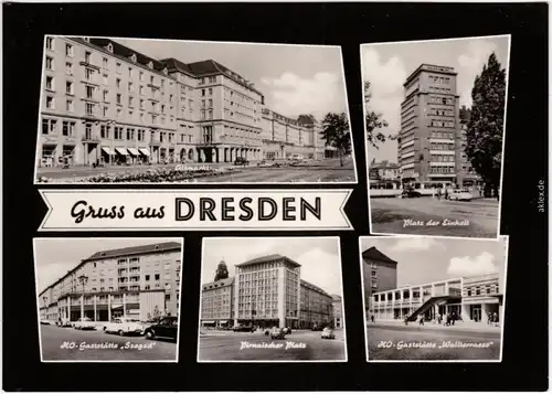 Dresden Altmarkt, Platz der Einheit, HO-Gaststätte "Szagad" HO-Gaststätte  1968