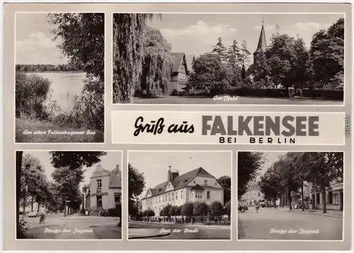Falkensee  Falkenhagener See, am Pfuhl, Rat der Stadt, Straße der Jugend 1968