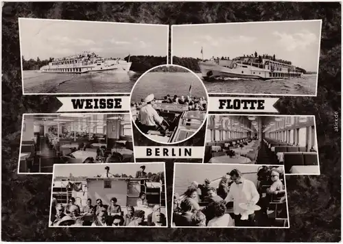 Berlin Weiße Flotte Foto Ansichtskarte  1965