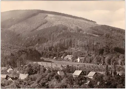 Darlingerode Ilsenburg (Harz) Blick auf den Halberstädter Berg 1967