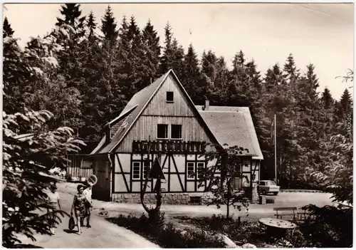 Eibenstock Konsum-Gaststätte "Köhlerhütte" an der Talsperre   Friedens 1970