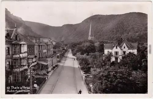 Thale (Harz) Hubertusstraße - Villen Foto Ansichtskarte 1934