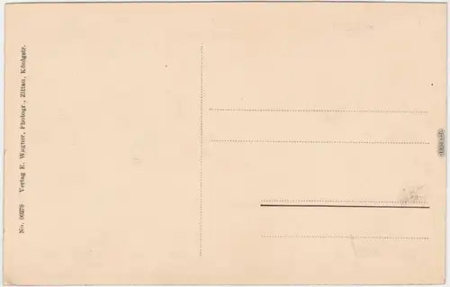 Jonsdorf Blick auf die Stadt  - Lausche Oberlauistz b Zittau Oybin  1913