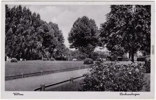 Ansichtskarte Velten Parkanlagen 1936