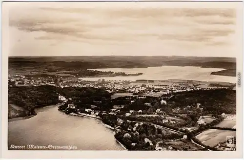 Gremsmühlen Malente Luftbild vom Kurort Malente-Gremsmühlen, Feldpost 1941