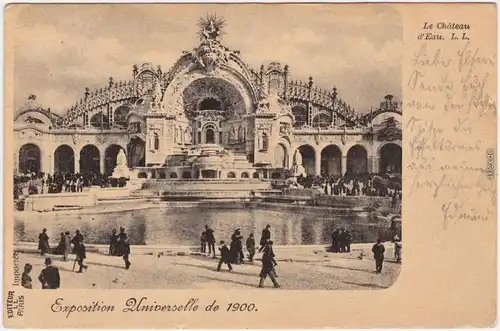 Paris Le Chateau Eau - Expo 1900 CPA Wasserschloß  1900