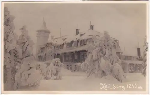 Sankt Joachimsthal Jáchymov Erzgebirge  Keilberg  - Gatshaus im Winter 1930