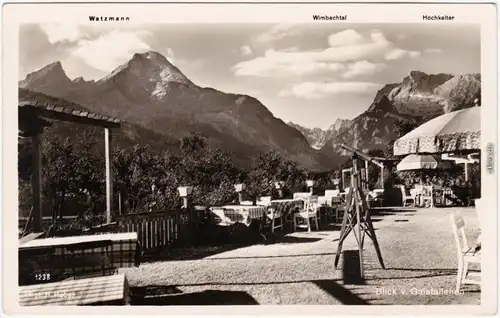 Ramsau Blick v . Gaistallehen auf Watzmann Wimbachtal Hochkalter 1932