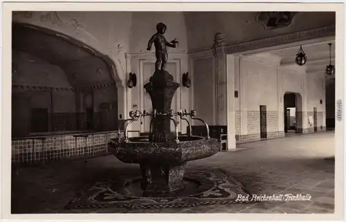 Foto Ansichtskarte Bad Reichenhall Trinkhalle - Innenansicht 1934