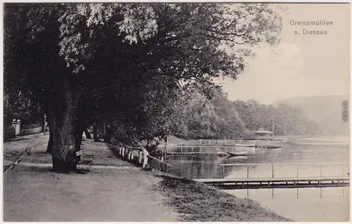 Gremsmühlen-Malente Uferpromenade - Anlegestelle - Dieksee 1914 